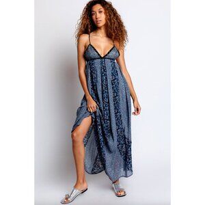 Free People Blue Floral Maxi Dress